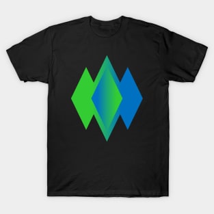 Green-Blue Diamonds T-Shirt